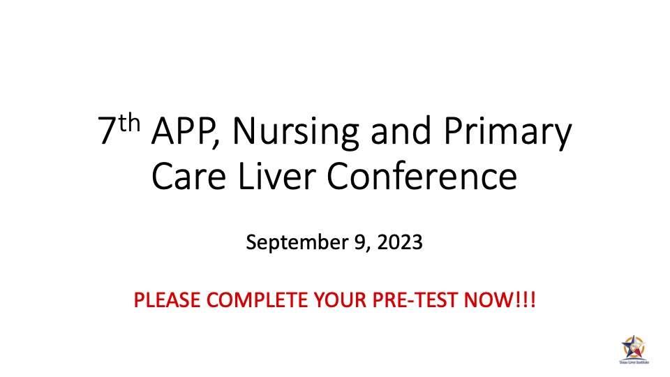 7th APP, Nursing and Primary Care Liver Conference